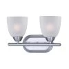Axis 2-Light Polished Chrome Vanity Bath Light by Maxim Lighting
