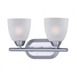 Axis 2-Light Polished Chrome Vanity Bath Light by Maxim Lighting