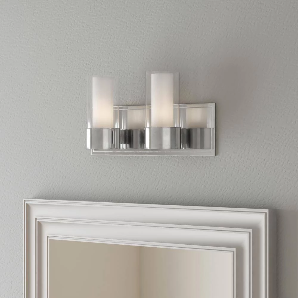 Silo 2-Light Polished Chrome Bath Vanity Light by Maxim Lighting 2 Silo 2-Light Polished Chrome Bath Vanity Light by Maxim Lighting - Image 2