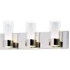 Silo 21 in. Wide 3-Light Polished Chrome Vanity Light by Maxim Lighting