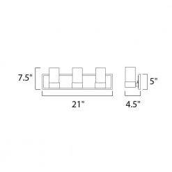Silo 3-Light Polished Chrome Bath Vanity Light by Maxim Lighting -Maxim Lighting Sales Store polished chrome maxim lighting vanity lighting 23073clftpc c3 1000