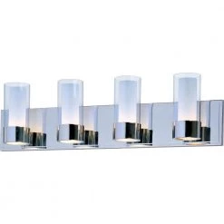 Silo 4-Light Polished Chrome Bath Vanity Light by Maxim Lighting