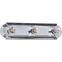 Essentials 3-Light Polished Chrome Bath Vanity Light by Maxim Lighting