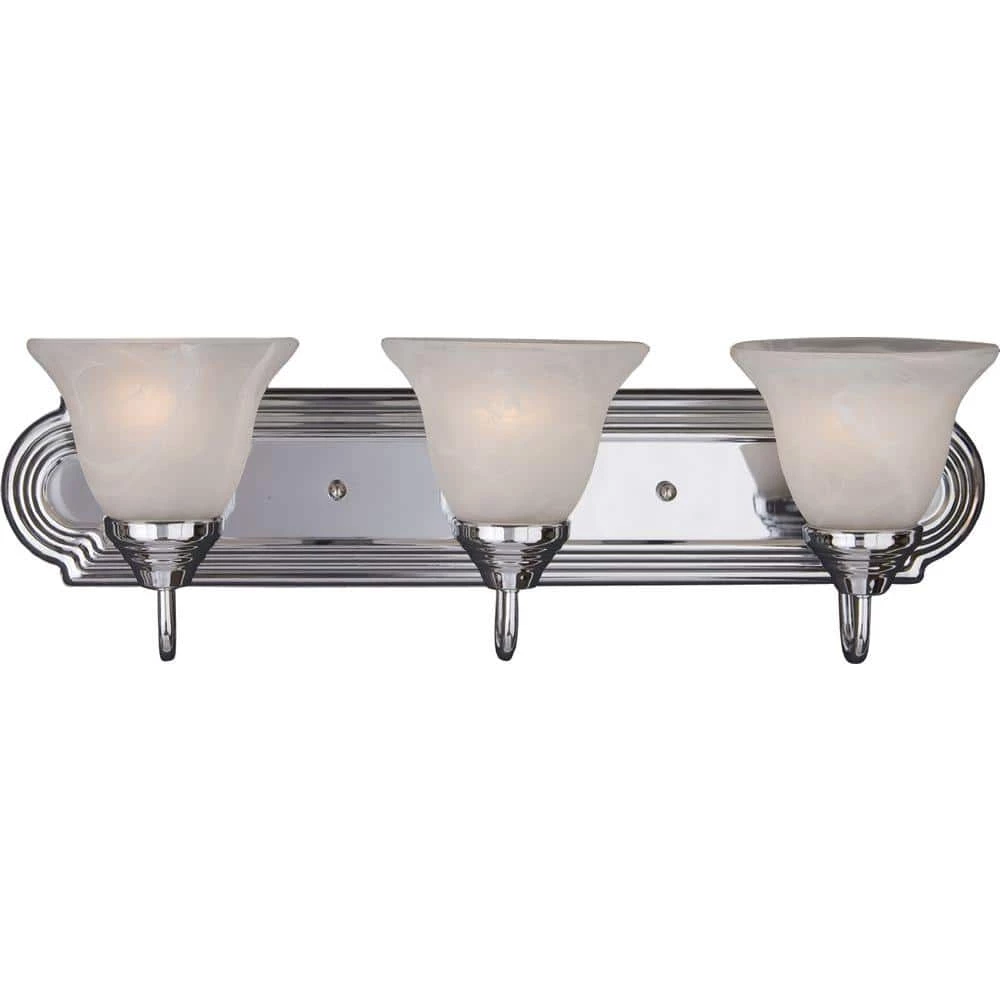 Essentials 3-Light Polished Chrome Bath Vanity by Maxim Lighting 1 Essentials 3-Light Polished Chrome Bath Vanity by Maxim Lighting