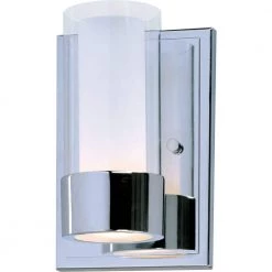 Silo 1-Light Polished Chrome Sconce by Maxim Lighting