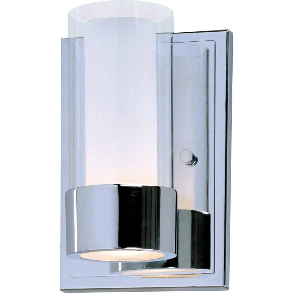 Silo 1-Light Polished Chrome Sconce by Maxim Lighting 1 Silo 1-Light Polished Chrome Sconce by Maxim Lighting