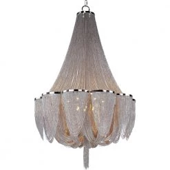 Chantilly 14-Light Polished Nickel Entry Foyer Pendant by Maxim Lighting