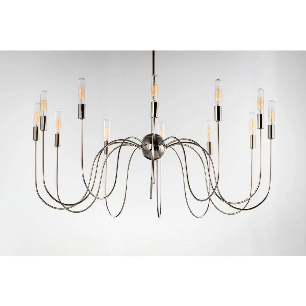 Willsburg 12-Light Polished Nickel Pendant by Maxim Lighting 3 Willsburg 12-Light Polished Nickel Pendant by Maxim Lighting - Image 3