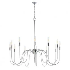 Willsburg 12-Light Polished Nickel Pendant by Maxim Lighting