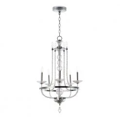 Paris 5-Light Black and Polished Nickel Chandelier by Maxim Lighting