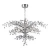 Cluster 36.75 in. W 8-Light Polished Nickel Chandelier with Clear Shade by Maxim Lighting