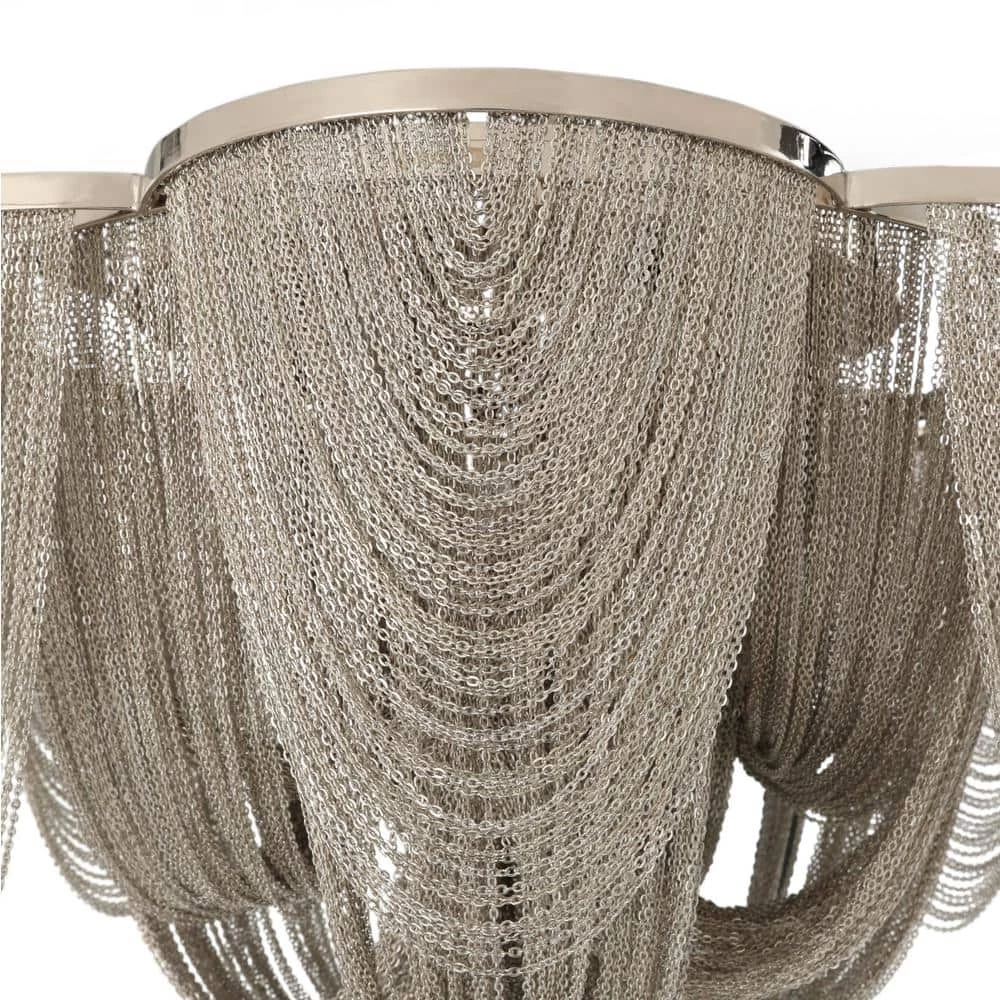 Chantilly 6-Light Polished Nickel Flush Mount by Maxim Lighting 3 Chantilly 6-Light Polished Nickel Flush Mount by Maxim Lighting - Image 3