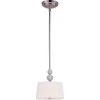 Rondo 1-Light Polished Nickel Mini Pendant by Maxim Lighting