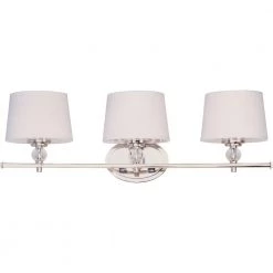 Rondo 3-Light Polished Nickel Bath Vanity Light by Maxim Lighting