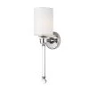 Lucent 5 in. Wide Polished Nickel Sconce by Maxim Lighting