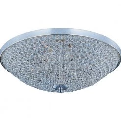 Glimmer 9-Light Plated Silver Flush Mount by Maxim Lighting