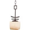 Asiana 1-Light Roasted Chestnut Mini Pendant by Maxim Lighting