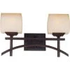 Asiana 2-Light Roasted Chestnut Bath Vanity Light by Maxim Lighting