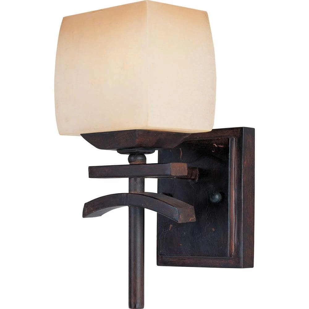 Asiana 1-Light Roasted Chestnut Sconce by Maxim Lighting 1 Asiana 1-Light Roasted Chestnut Sconce by Maxim Lighting
