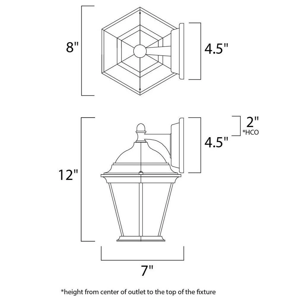 Builder Cast-Outdoor Wall Mount Sconce by Maxim Lighting 2 Builder Cast-Outdoor Wall Mount Sconce by Maxim Lighting - Image 2
