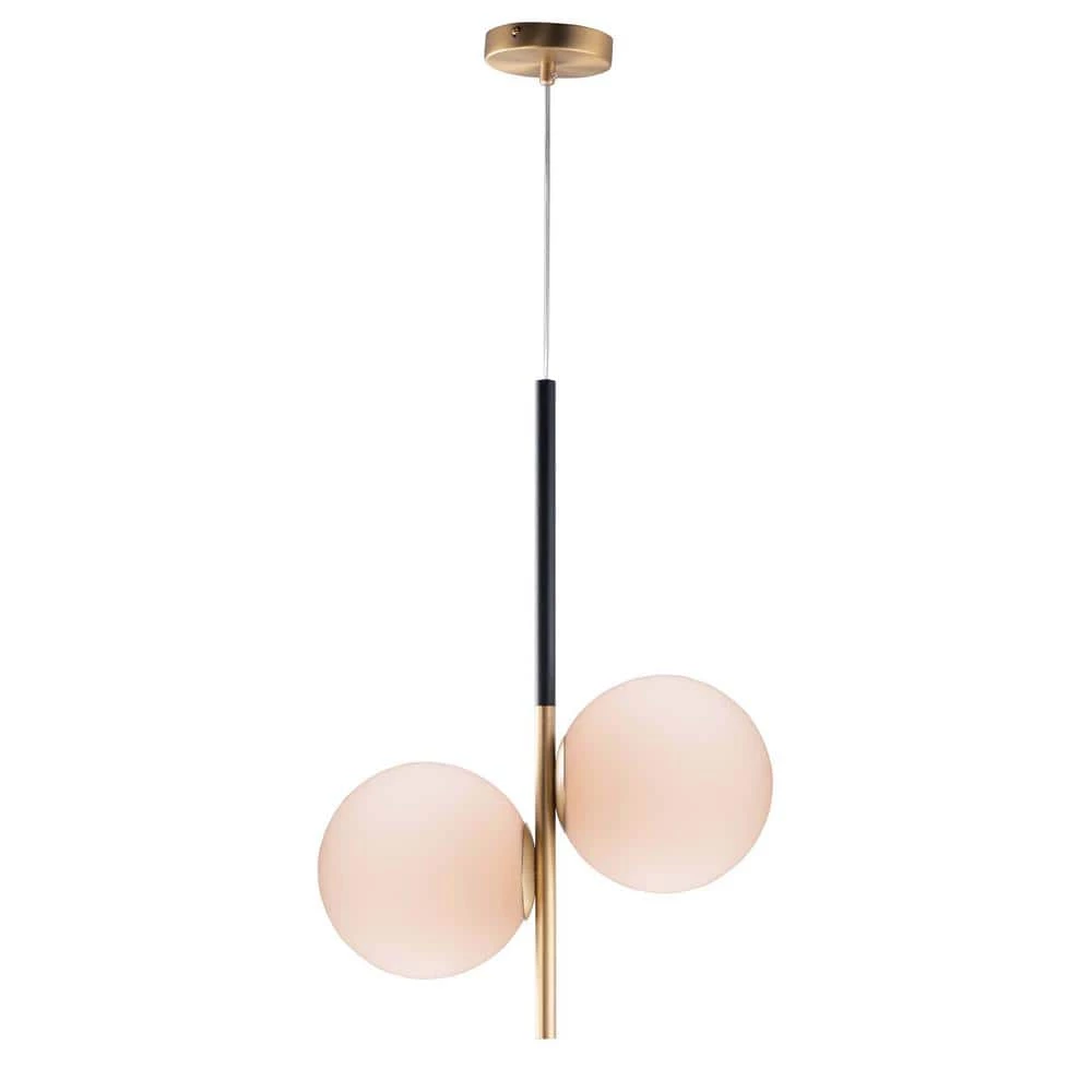 Vesper 2-Light Satin Brass/Black Pendant by Maxim Lighting 1 Vesper 2-Light Satin Brass/Black Pendant by Maxim Lighting