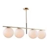 Vesper 4-Light Satin Brass/Black Pendant by Maxim Lighting