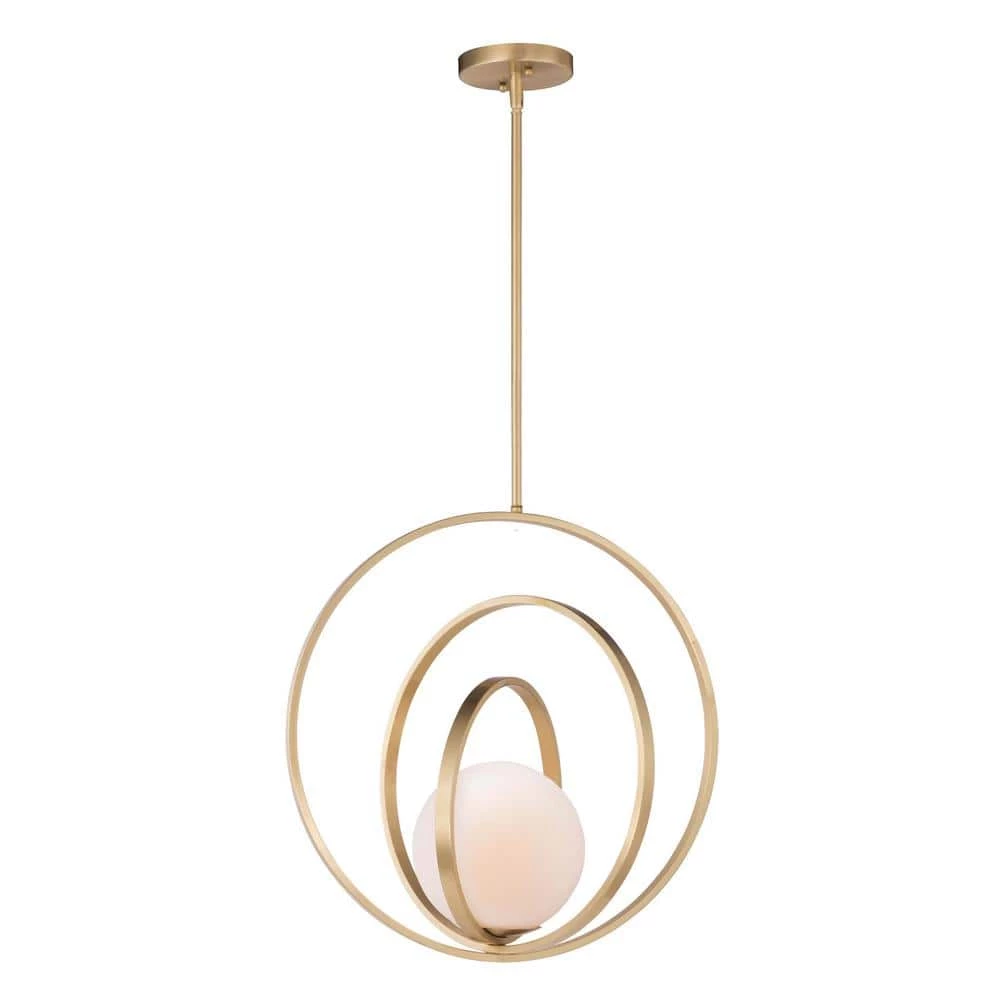 Coronet 1-Light Satin Brass Pendant by Maxim Lighting 1 Coronet 1-Light Satin Brass Pendant by Maxim Lighting