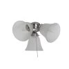 Basic-Max 3-Light Satin Nickel Ceiling Fan Shades Light Kit by Maxim Lighting