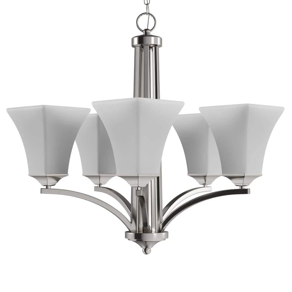 Aurora 5-Light Satin Nickel Chandelier by Maxim Lighting 5 Aurora 5-Light Satin Nickel Chandelier by Maxim Lighting - Image 5