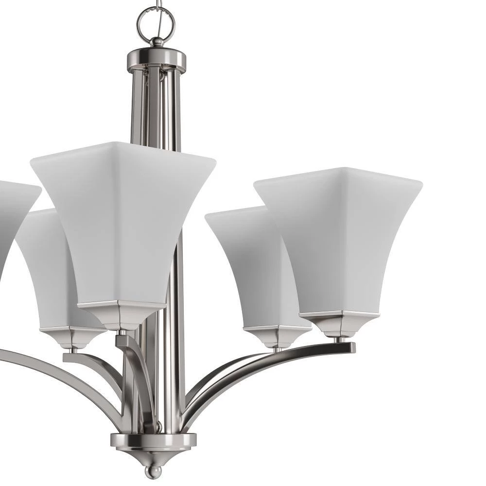 Aurora 5-Light Satin Nickel Chandelier by Maxim Lighting 4 Aurora 5-Light Satin Nickel Chandelier by Maxim Lighting - Image 4