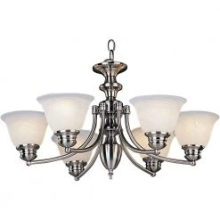 Malaga 6-Light Satin Nickel Chandelier by Maxim Lighting