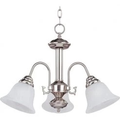 Malaga 3-Light Satin Nickel Mini Chandelier by Maxim Lighting