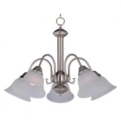 Malaga 5-Light Satin Nickel Chandelier by Maxim Lighting