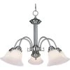 Malaga 5-Light Satin Nickel Chandelier by Maxim Lighting