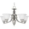Malaga 5-Light Satin Nickel Chandelier by Maxim Lighting