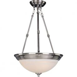 Essentials 3-Light Satin Nickel Pendant by Maxim Lighting