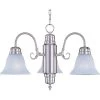 Builder Basics 3-Light Satin Nickel Mini Chandelier by Maxim Lighting
