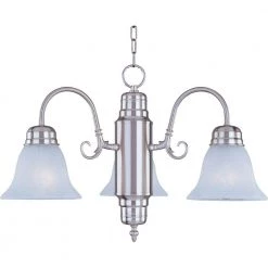 Builder Basics 3-Light Satin Nickel Mini Chandelier by Maxim Lighting