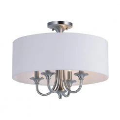 Bongo 4-Light Satin Nickel Semi-Flushmount by Maxim Lighting
