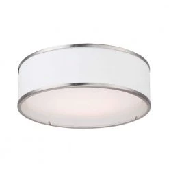 Prime 16 in. Satin Nickel Integrated LED Flushmount Light by Maxim Lighting