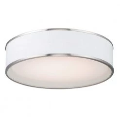 Prime 20 in. Satin Nickel Integrated LED Flushmount Light by Maxim Lighting