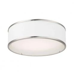 Prime 16 in. Satin Nickel Integrated LED Flushmount Light by Maxim Lighting