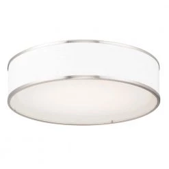 Prime 20 in. Satin Nickel Integrated LED Flushmount Light by Maxim Lighting