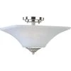 Aurora 2-Light Satin Nickel Semi-Flush Mount Light by Maxim Lighting