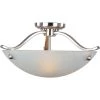 Contour 2-Light Satin Nickel Semi-Flush Mount Light by Maxim Lighting