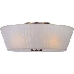Finesse 3-Light Satin Nickel Flush Mount by Maxim Lighting