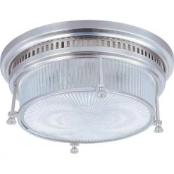 Hi-Bay 2-Light Satin Nickel Flush Mount by Maxim Lighting
