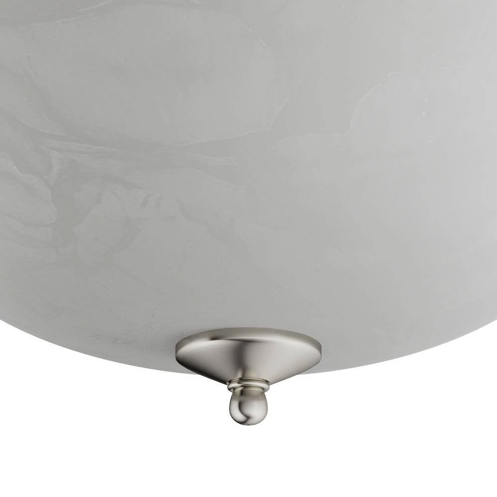 Essentials 1-Light Satin Nickel Flush Mount by Maxim Lighting 5 Essentials 1-Light Satin Nickel Flush Mount by Maxim Lighting - Image 5
