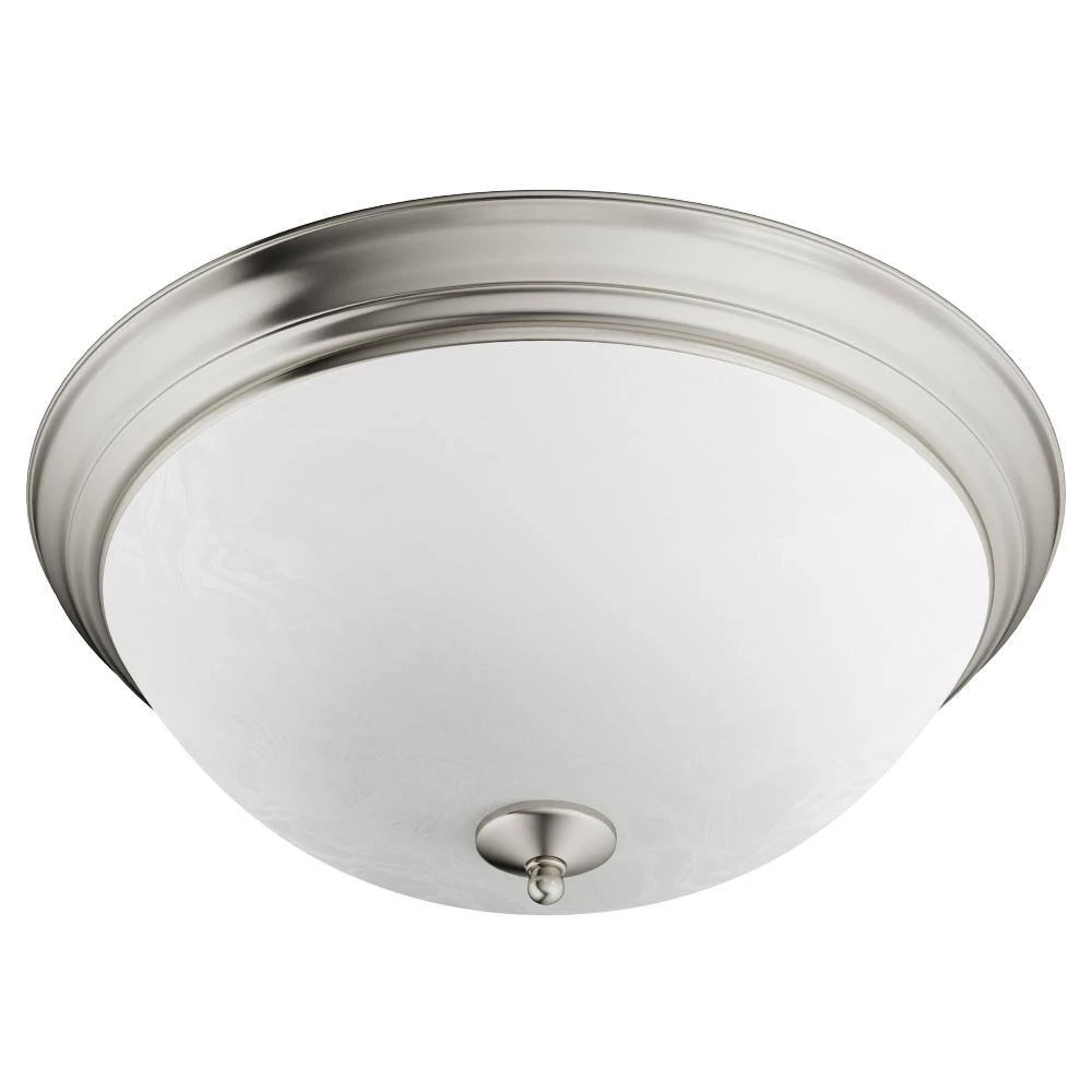 Essentials 1-Light Satin Nickel Flush Mount by Maxim Lighting 4 Essentials 1-Light Satin Nickel Flush Mount by Maxim Lighting - Image 4