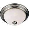 Essentials 2-Light Satin Nickel Flush Mount by Maxim Lighting